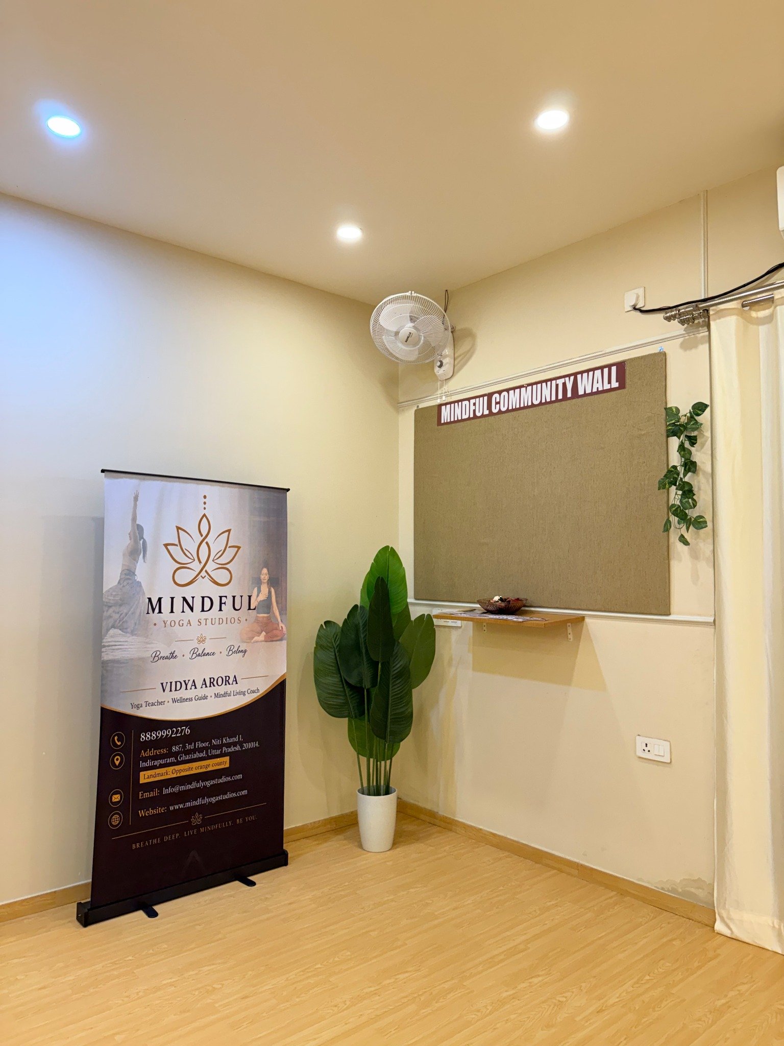 Mindful Yoga Studios entry area