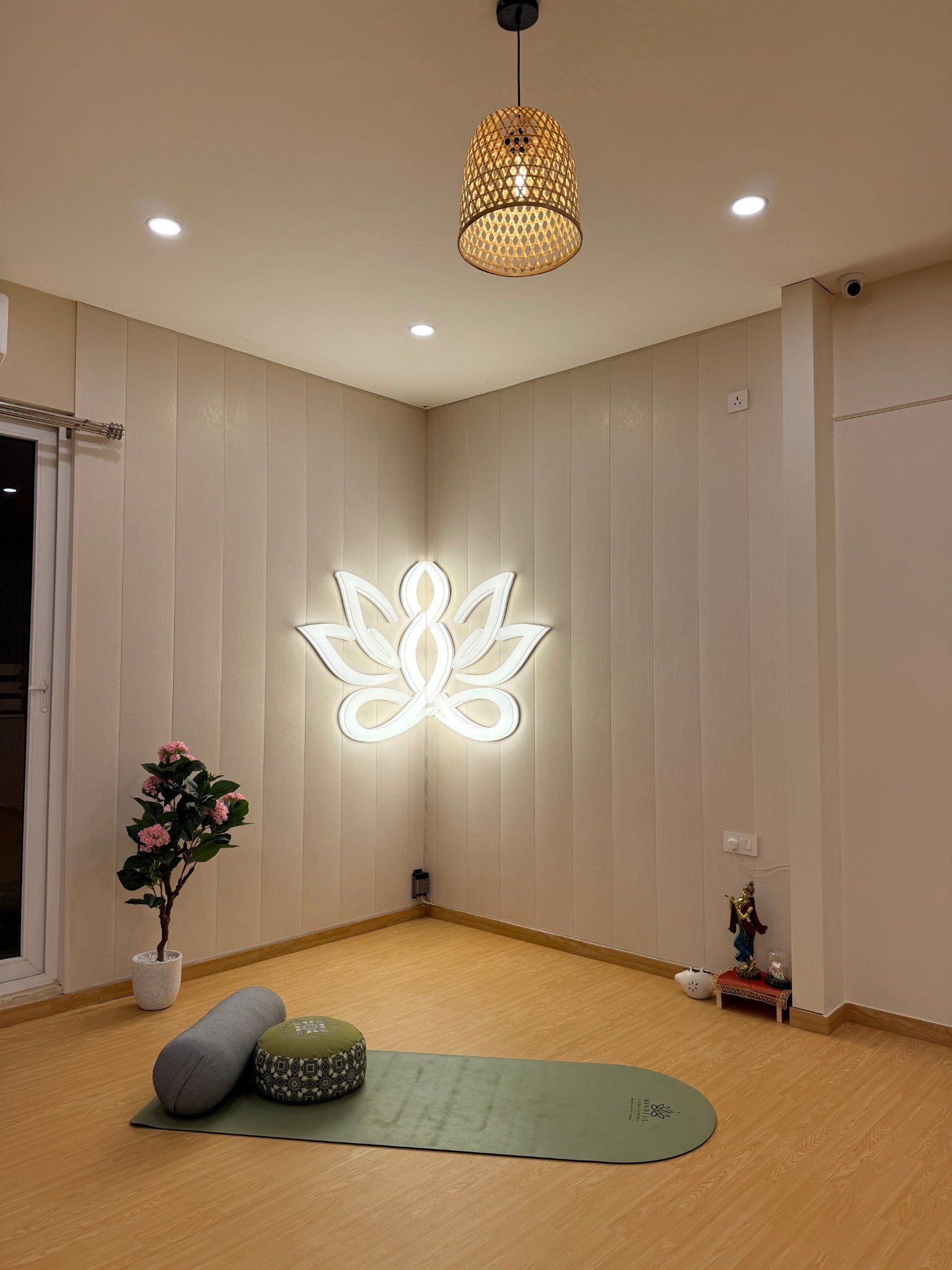 Peaceful ambience inside Mindful Yoga Studios